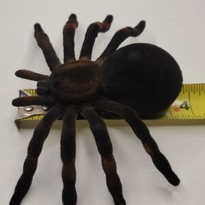 Realistic Black/Brown Spider Decor. Two!